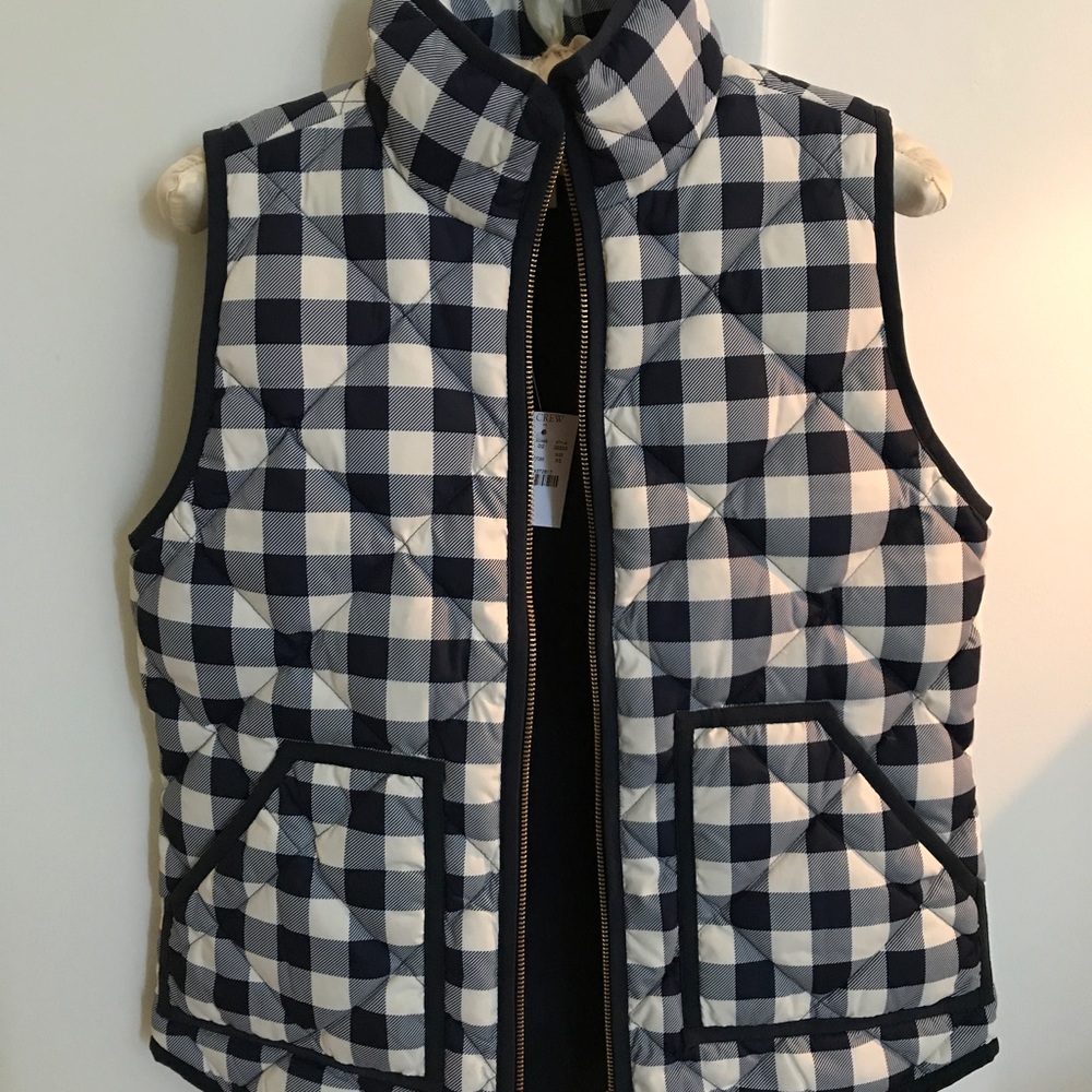 J Crew Factory Plaid Vest